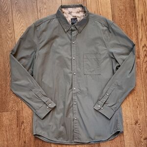 Grunt Style Men's Olive Button-Down Shirt